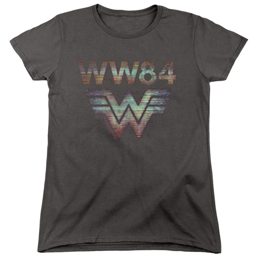 Wonder Woman 1984 Static TV Lines Womens T-Shirt