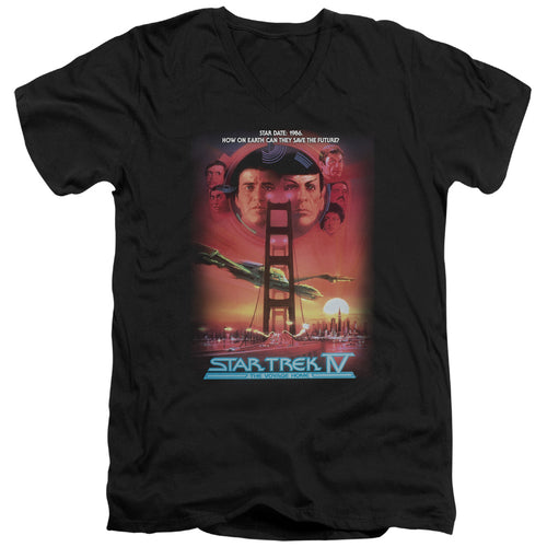 Star Trek The Voyage Home Poster V-Neck T-Shirt