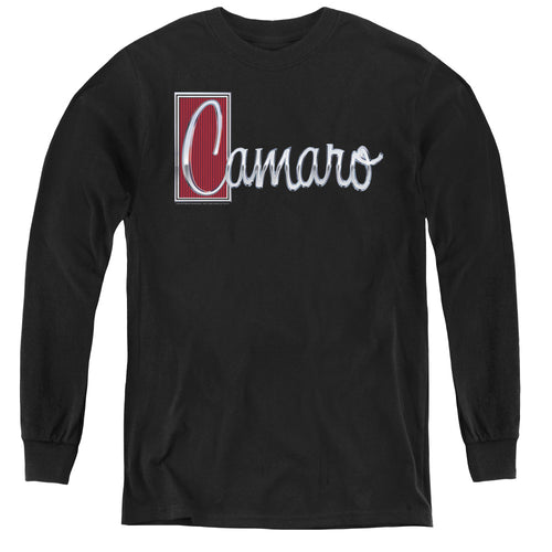 Chevy Chrome Script Youth Long Sleeve T-Shirt