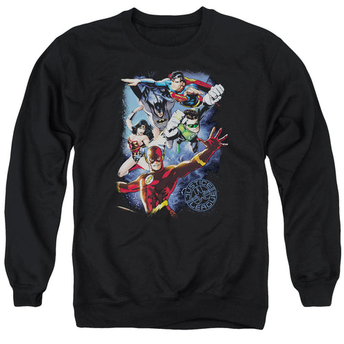 Justice League Galactic Attack Color Crewneck Sweatshirt