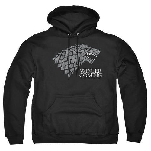 Game of Thrones Startk Winter Is Coming On Black Pullover Hoodie