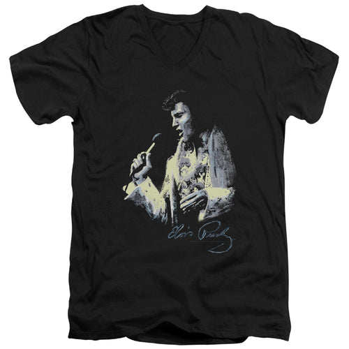 Elvis Presley Painted King V-Neck T-Shirt