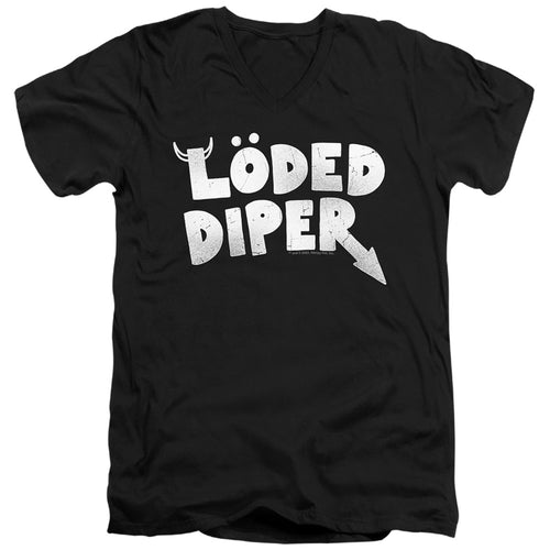 Diary of a Wimpy Kid Loded Diper Distressed Logo V-Neck T-Shirt