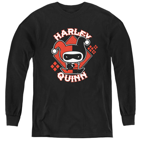 Justice League Harley Chibi Youth Long Sleeve T-Shirt