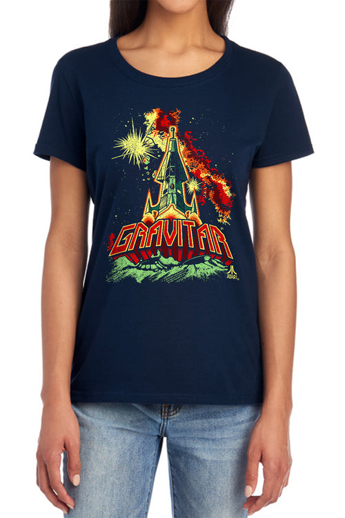 Atari Gravitar Blast Off Womens T-Shirt