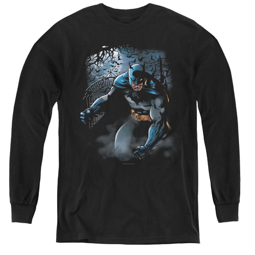 Batman Light Of The Moon Youth Long Sleeve T-Shirt