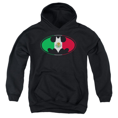 Batman Mexican Flag Shield Youth Hoodie