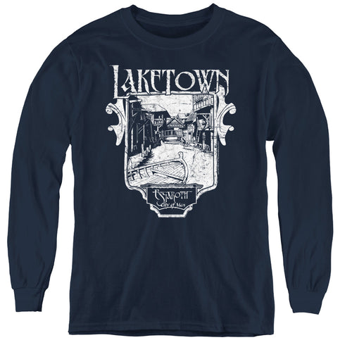 The Hobbit Laketown Simple Youth Long Sleeve T-Shirt
