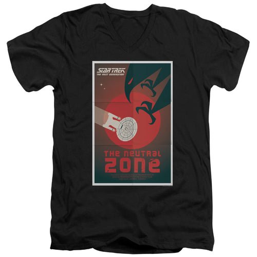 Star Trek The Neutral Zone Black V-Neck T-Shirt