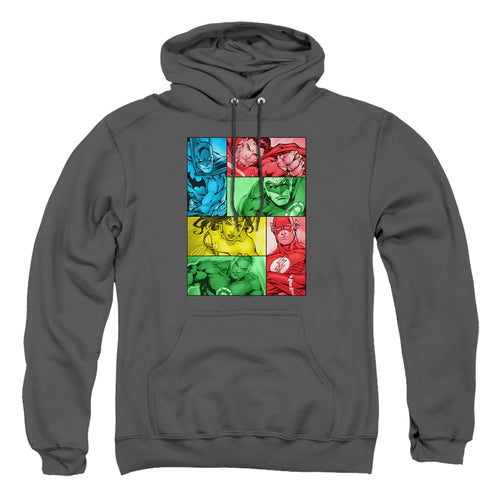 Justice League Hero Boxes Pullover Hoodie