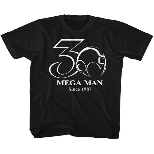 Mega Man 30th Black and White Youth/Toddler T-Shirt