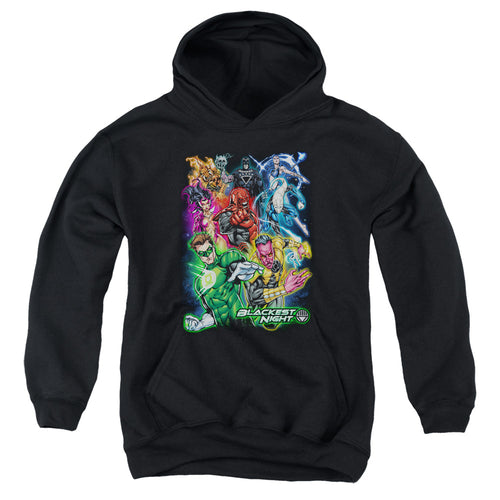 Green Lantern Blackest Group Youth Hoodie