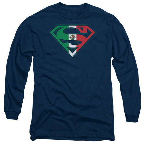 Superman Mexican Shield Long Sleeve T-Shirt
