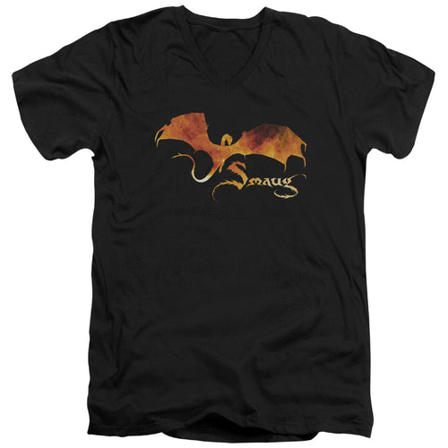 The Hobbit Smaug On Fire V-Neck T-Shirt