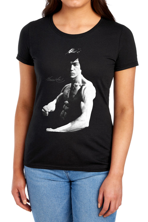 Bruce Lee Stance Womens T-Shirt