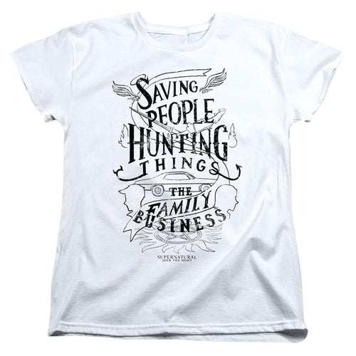 Supernatural Saving People Hunting Things Womens T-Shirt