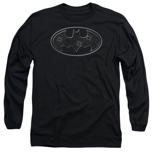 Batman Glass Hole Logo Long Sleeve T-Shirt