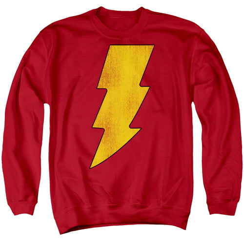 DC Comics Shazam Logo Distressed Crewneck Sweatshirt