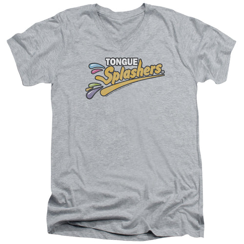 Dubble Bubble Tongue Splashers Logo V-Neck T-Shirt