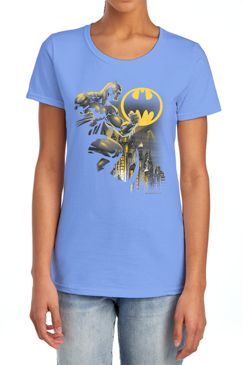 Batman Bat Signal Womens T-Shirt