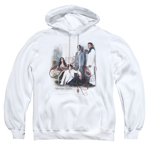 The Vampire Diaries Three Plus One White Pullover Hoodie