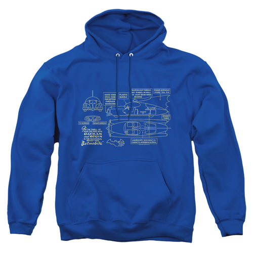 Batman Batmobile Pullover Hoodie