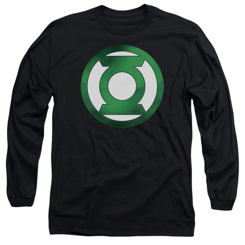 Green Lantern Green Chrome Logo Long Sleeve T-Shirt