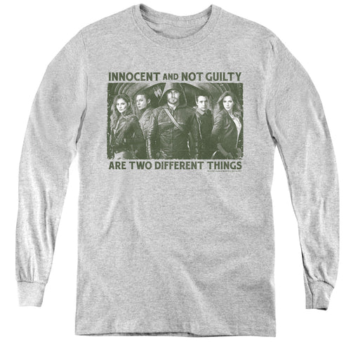 Arrow Innocent and Not Guilty Youth Long Sleeve T-Shirt