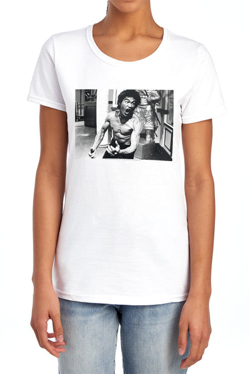Bruce Lee Full of Fury Womens T-Shirt