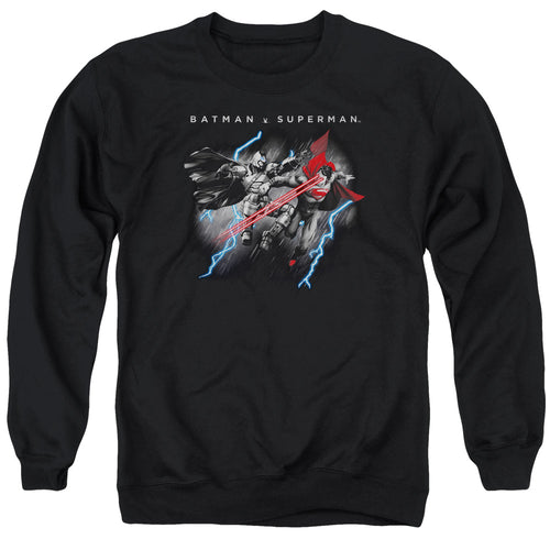 Batman v Superman Lightning Fight Crewneck Sweatshirt