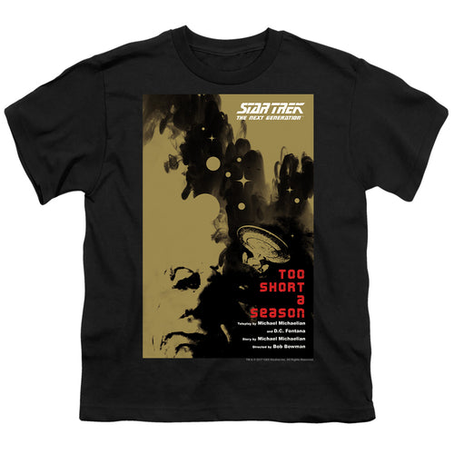 Star Trek Too Short a Season Black Youth/Toddler T-Shirt