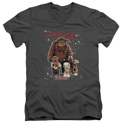 Labyrinth Should You Need Us V-Neck T-Shirt