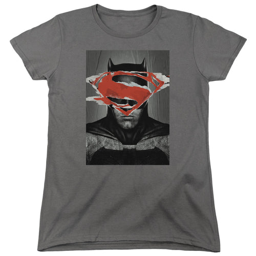 Batman v Superman Batman Poster Womens T-Shirt