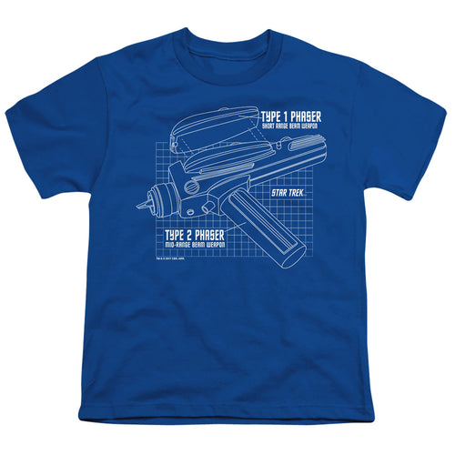 Star Trek Phaser Blueprint Youth/Toddler T-Shirt