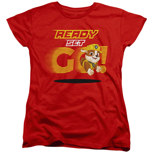 Paw Patrol Ready Set GO! Rubble Womens T-Shirt