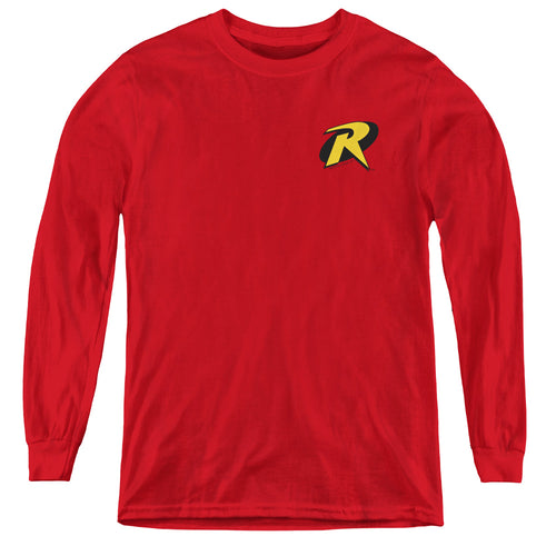 Batman Robin Logo Youth Long Sleeve T-Shirt