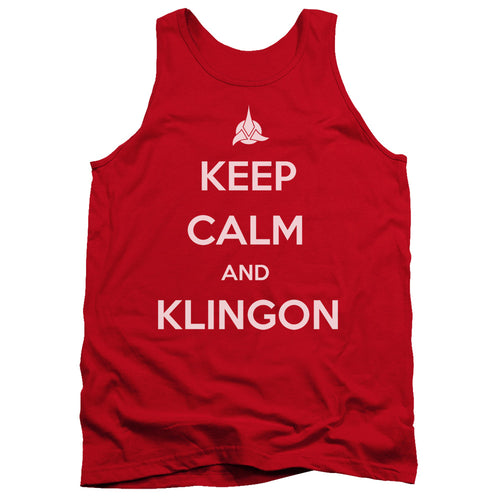 Star Trek Keep Calm and Klingon Tank Top