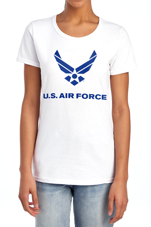U.S. Air Force Wings Logo White Womens T-Shirt