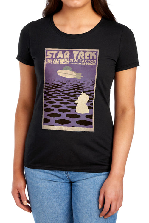 Star Trek Juan Ortiz The Alternative Factor Black Womens T-Shirt