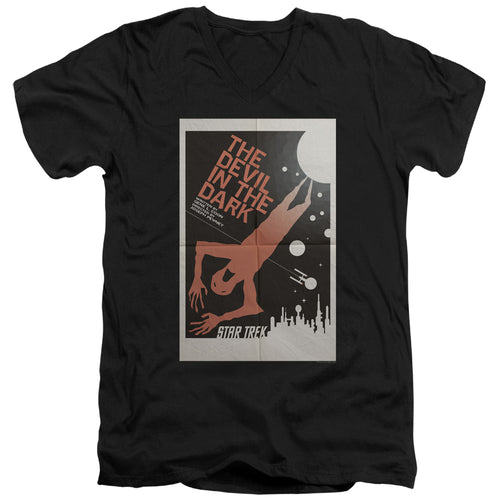 Star Trek Juan Ortiz The Devil in the Dark Black V-Neck T-Shirt