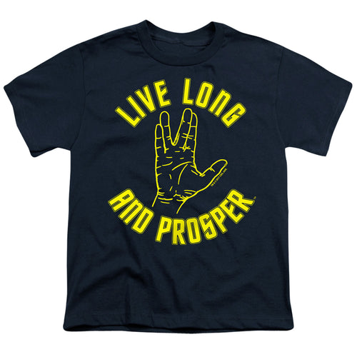 Star Trek Live Long and Prosper Hand Navy Youth/Toddler T-Shirt