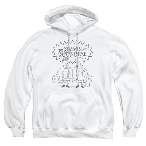 Beavis and Butthead Couch Logo Pullover Hoodie