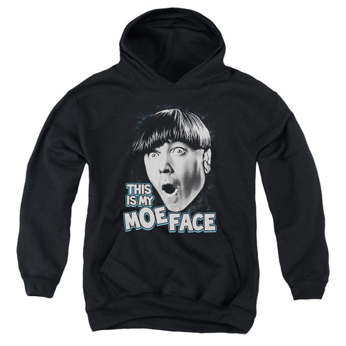 The Three Stooges This Is My Moe Face Youth Hoodie