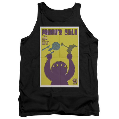 Star Trek Juan Ortiz Friday's Child Black Tank Top