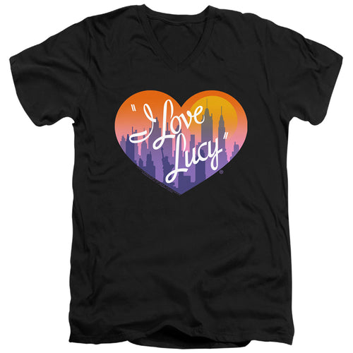 I Love Lucy Heart Of The City V-Neck T-Shirt