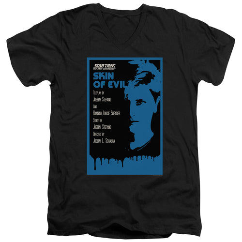 Star Trek Skin of Evil Black V-Neck T-Shirt