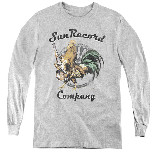 Sun Records Script Rooster Youth Long Sleeve T-Shirt