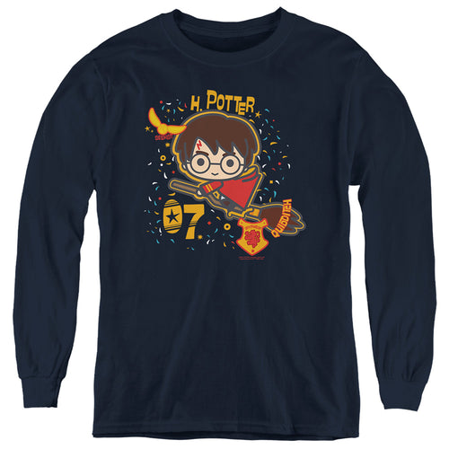 Harry Potter 07 Quidditch Chibi Youth Long Sleeve T-Shirt