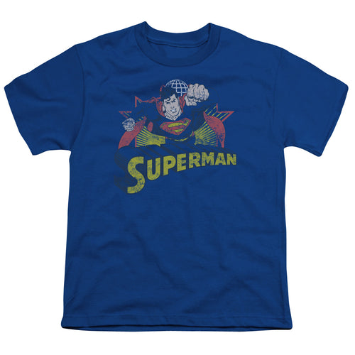Justice League Superman Rough Distress Youth/Toddler T-Shirt