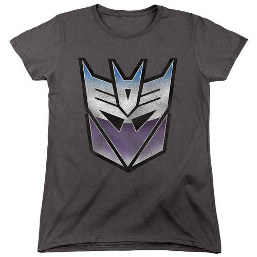 Transformers Vintage Decepticon Logo Womens T-Shirt